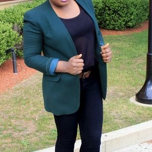 Vintage Army Green Blazer